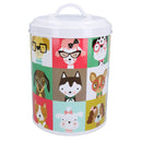 Pawtrait Dog Food Treat Storage Jar 2.5L Biscuit Food Barrel Dog Lover Gift Home