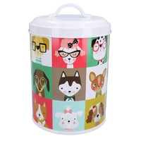 Pawtrait Dog Food Treat Storage Jar 2.5L Biscuit Food Barrel Dog Lover Gift Home