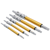 Multi Angle / Multi Jointed Flexi Spline Key Wrench Set 5pc M4 - M10