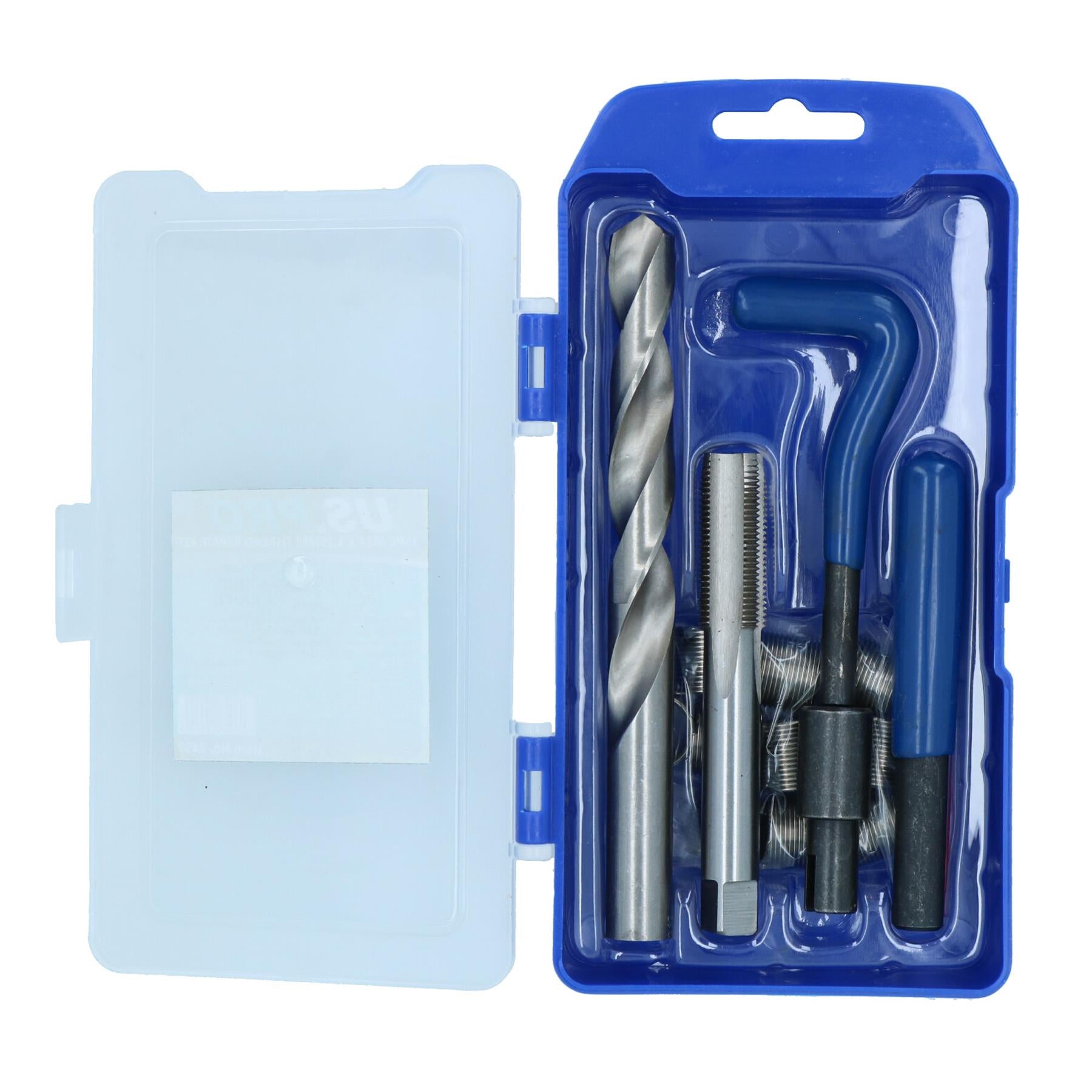 M14 x 1.25mm Metric Thread Repair Kit Helicoil Set for Damaged Threads 15pc