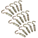 8mm Open Hook Eye Bolts Rawl Shield Wall Anchor Expansion Brick Stone