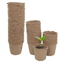 Biodegradable Fibre Plant Pots For Seeds Seedlings Cuttings Round 6 x 6.5cm