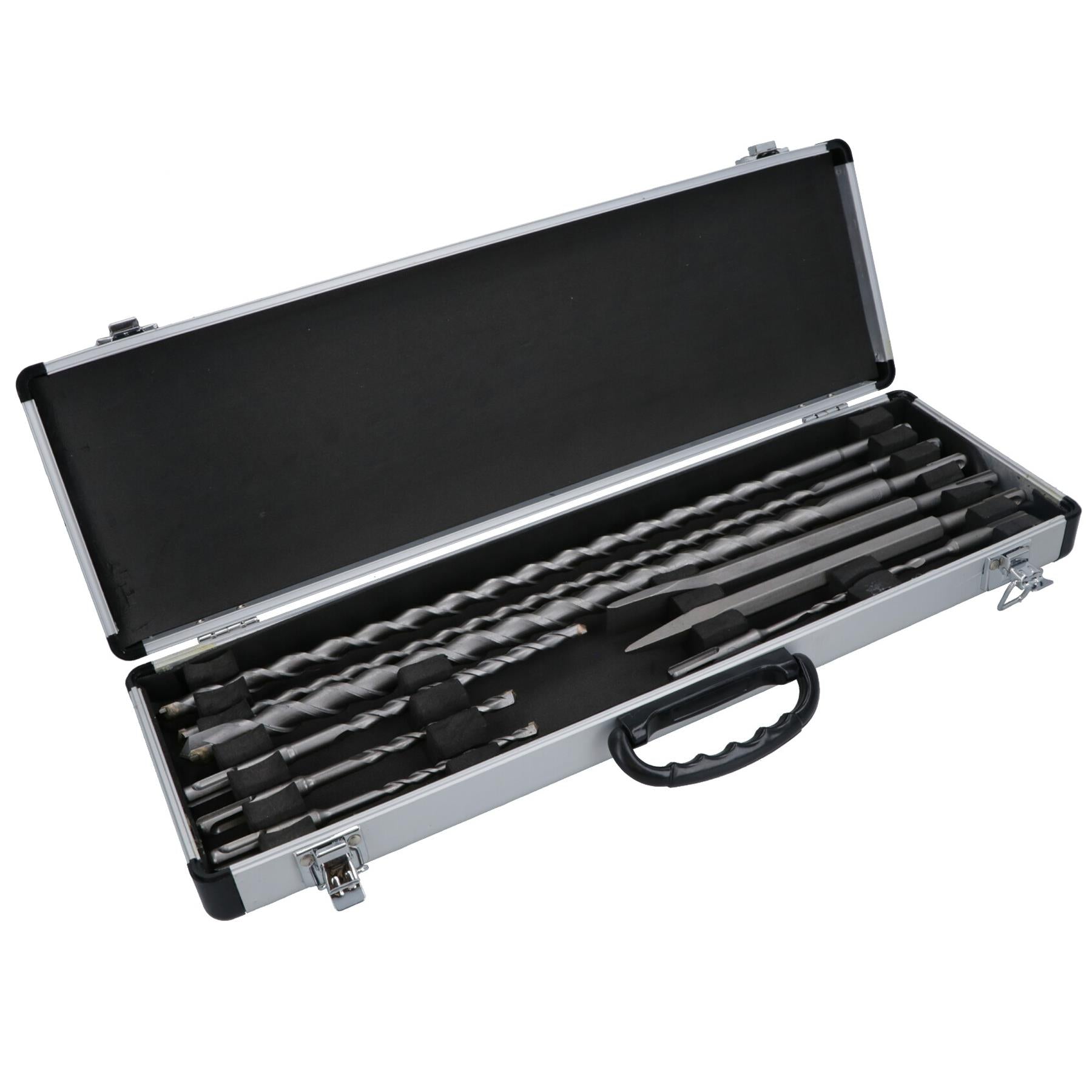 SDS Plus Shank Masonry Drill And Chisel Bit Set Tungsten Carbide Tips 10pc