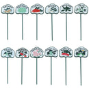 Vegetable Signs Markers Labels Cast Iron Plant Plaque Garden Yard Allotment