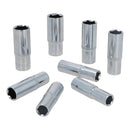 Douilles métriques profondes à entraînement 1/2" 13 mm - 24 mm 6 faces sur rail 8 pièces par Bergen AU054