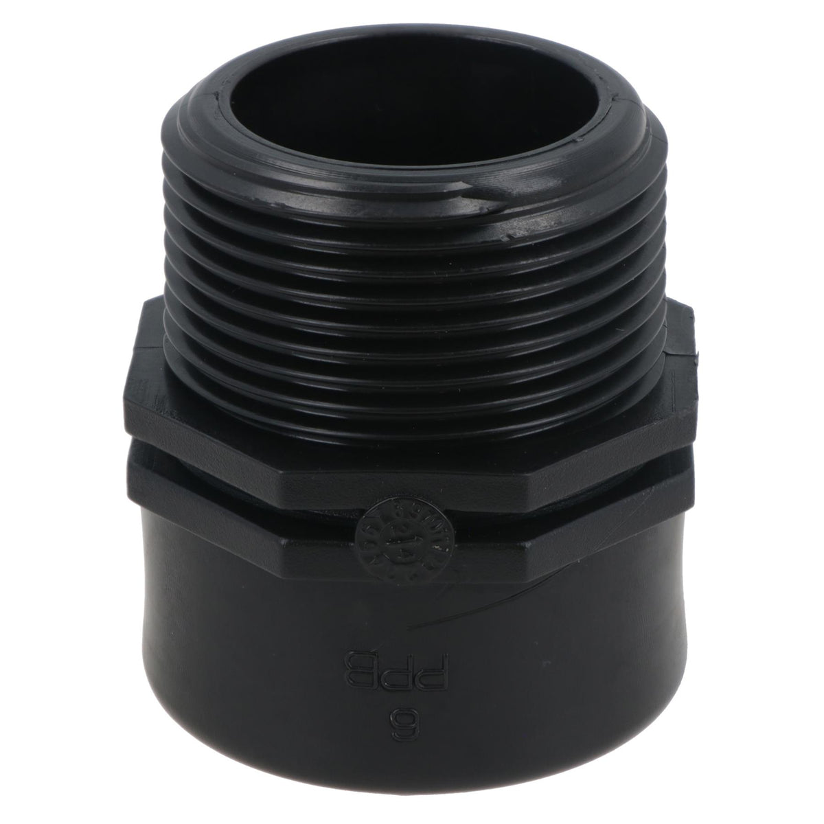 Polypropylene PP Threaded Reducing Socket Male – Female 1-1/4in – 1in BSP
