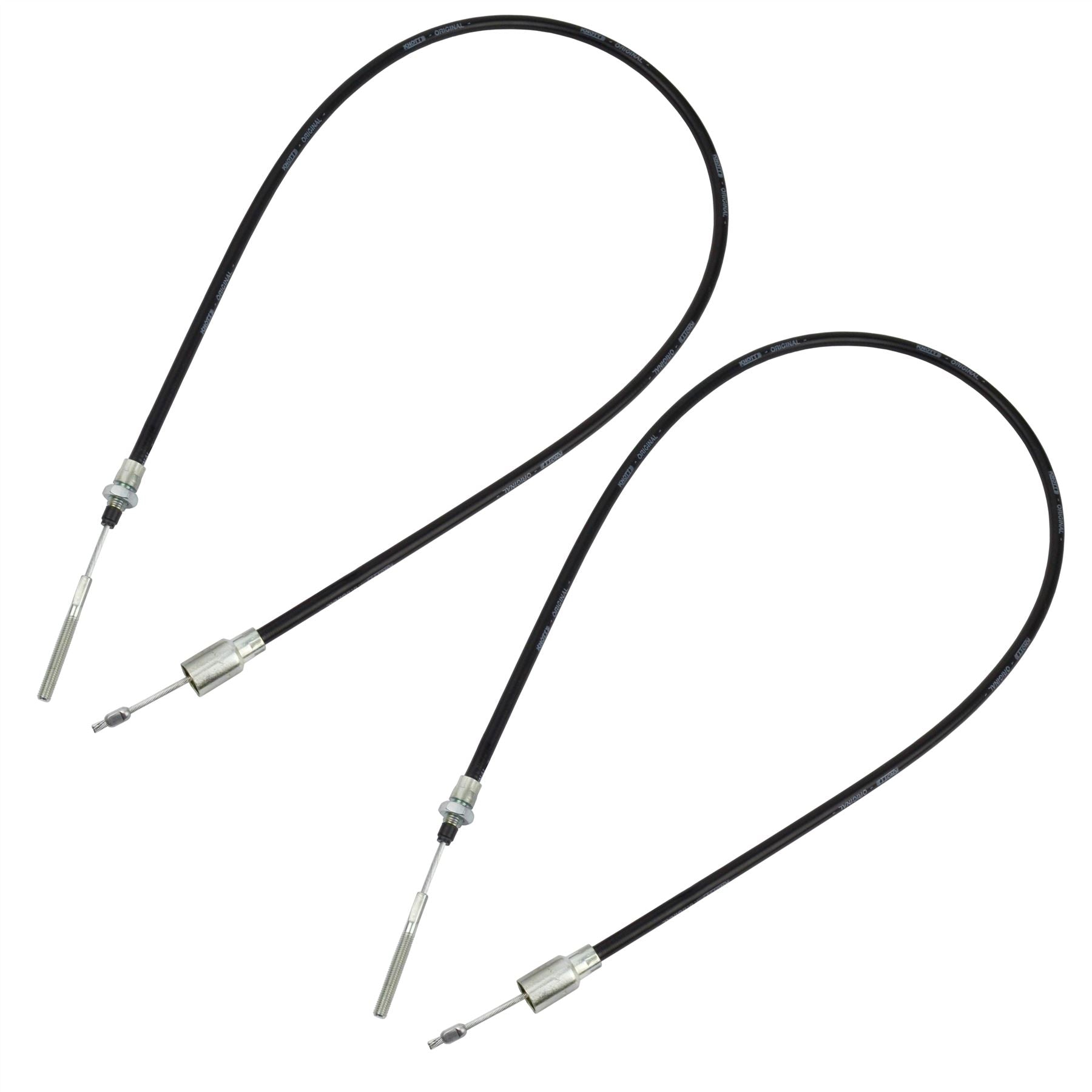 Trailer Brake Cable Knott Detachable with Threaded End 930mm to 1140mm PAIR BC02