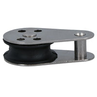 Marine Pulley Block with Fixed Pin 26mm Diameter Nylon Wheel Stainless Steel