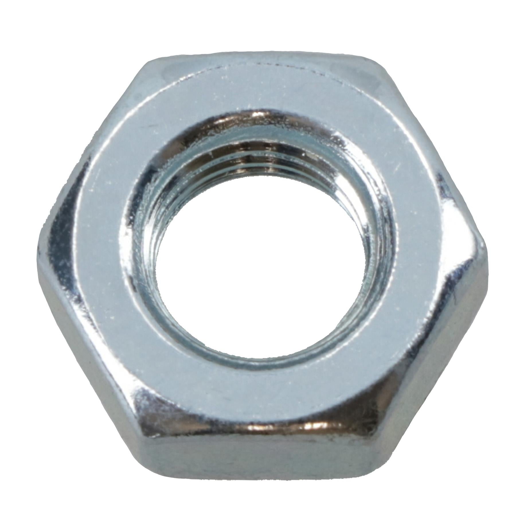 M6 x 1.0mm Hex Full Nut Fastener Hexagonal Metric Nuts Grade 8 Zinc Plated