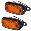 Feu de position latéral à LED ambre/orange pour remorque, caravane, fourgonnette, 12 V ou 24 V, paire TR118