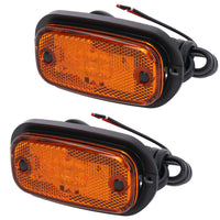 Bernstein/Orange LED Seitenmarkierungsleuchte Anhänger Caravan Van 12V oder 24V PAAR TR118