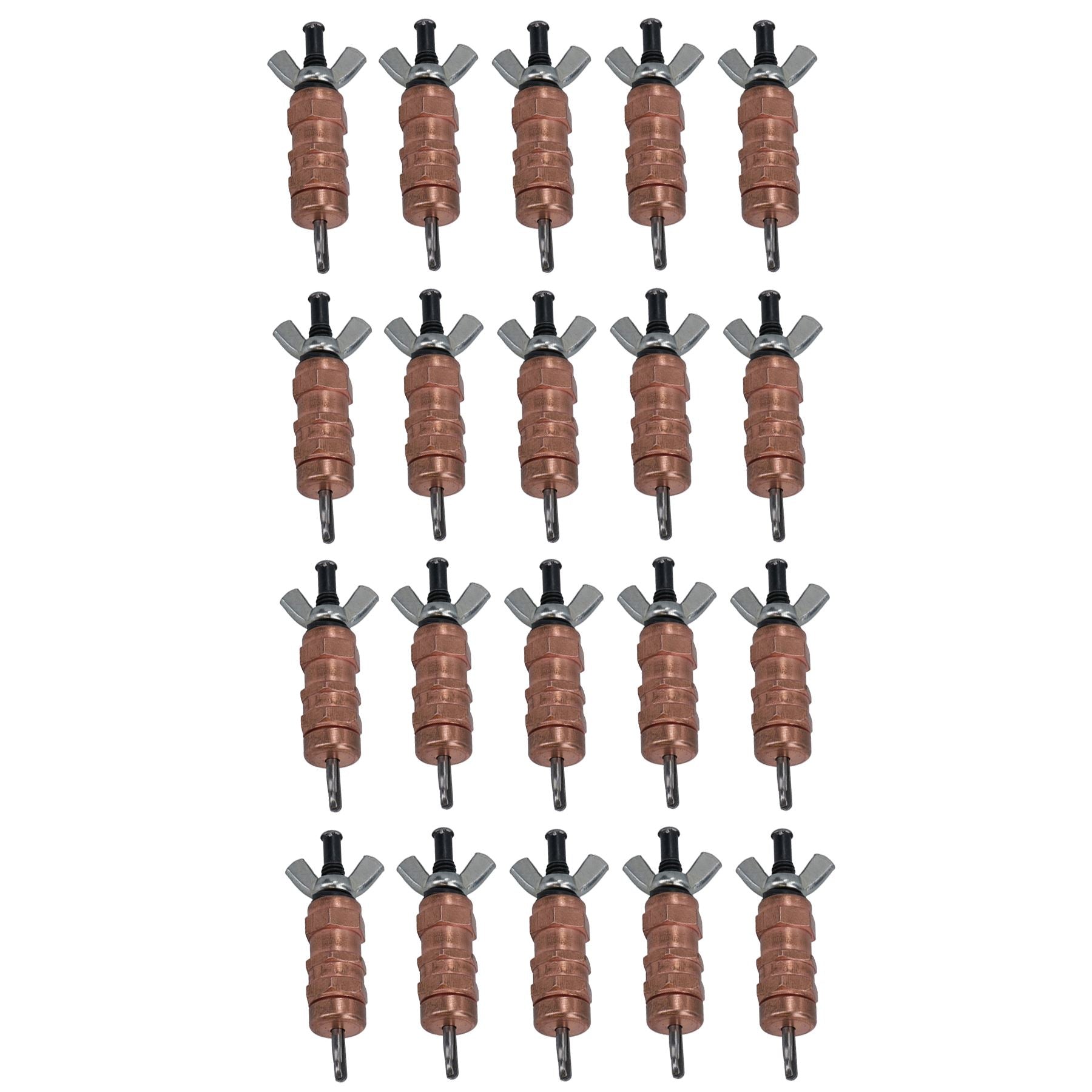 1/8in. Manual Cleco Wing Nut Style Temporary Fastener Sheet Metal Grip Pin 20pk