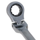 Metric Flexi Headed Ratchet Spanners Wrench Set Extra Long 8mm - 9mm 10pc