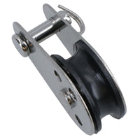 Marine Pulley Block with Removable Pin 26mm D Nylon Wheel Stainless Steel