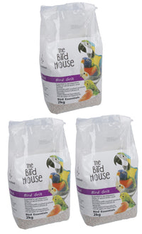 3PK 2KG Bird Grit With Ground Oyster Calcium &Mineral Aid Digestion Cage Litter