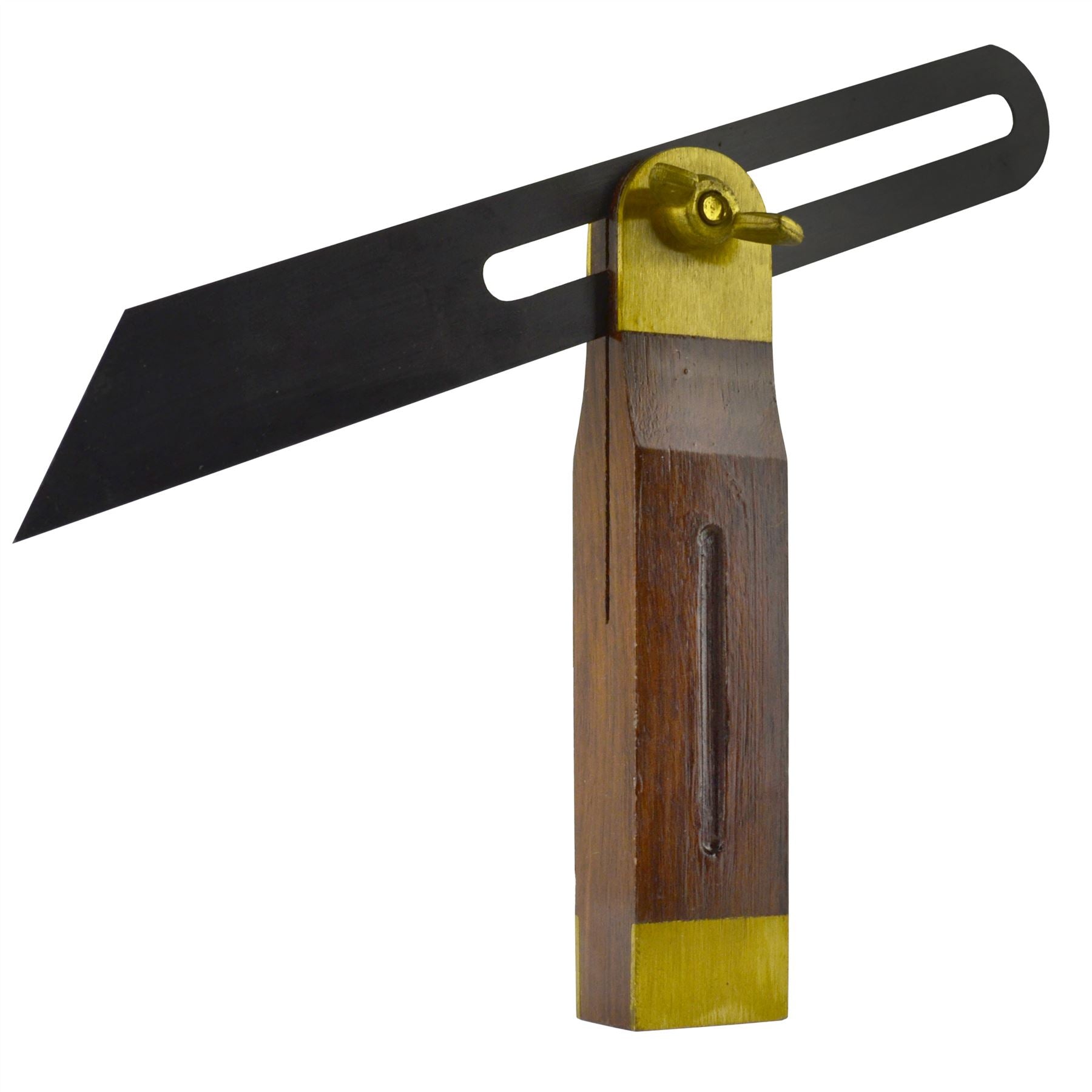 Carpenter Adjustable 7.5inch Wood Sliding Bevel Hardwood & Brass TE591