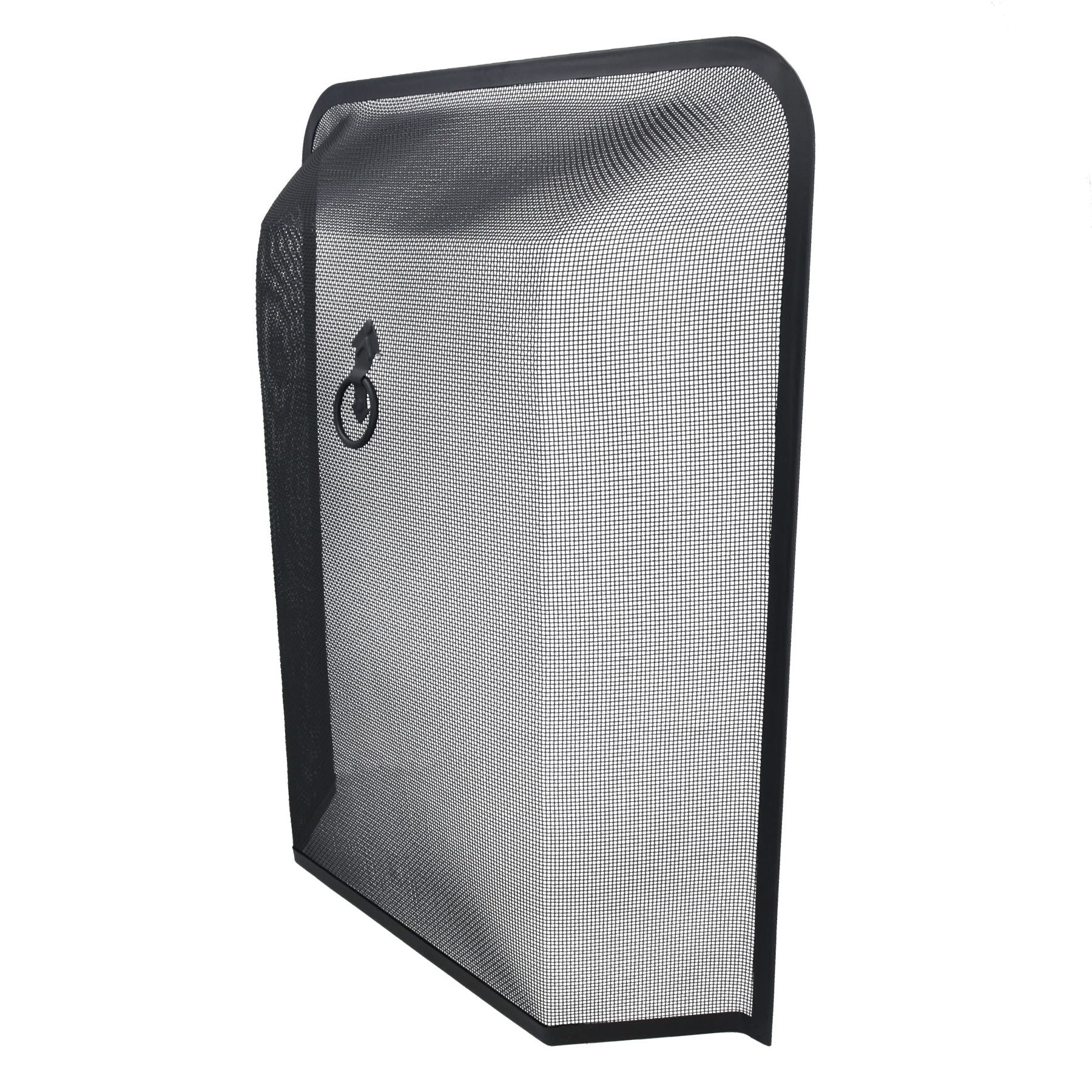 Fire Guard Black Spark Guard Freestanding Fireside Fine Mesh Protector Screen