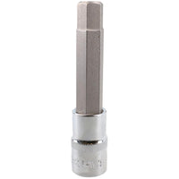 13mm Hex Allen Key Long Bit Internal Socket Metric 1/2" Drive 100mm Length Cr-V