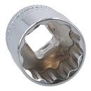 1/4" Drive Low Profile Metric Sockets 5mm - 14mm 11pcs 12 Sided Bi-Hex On Rail