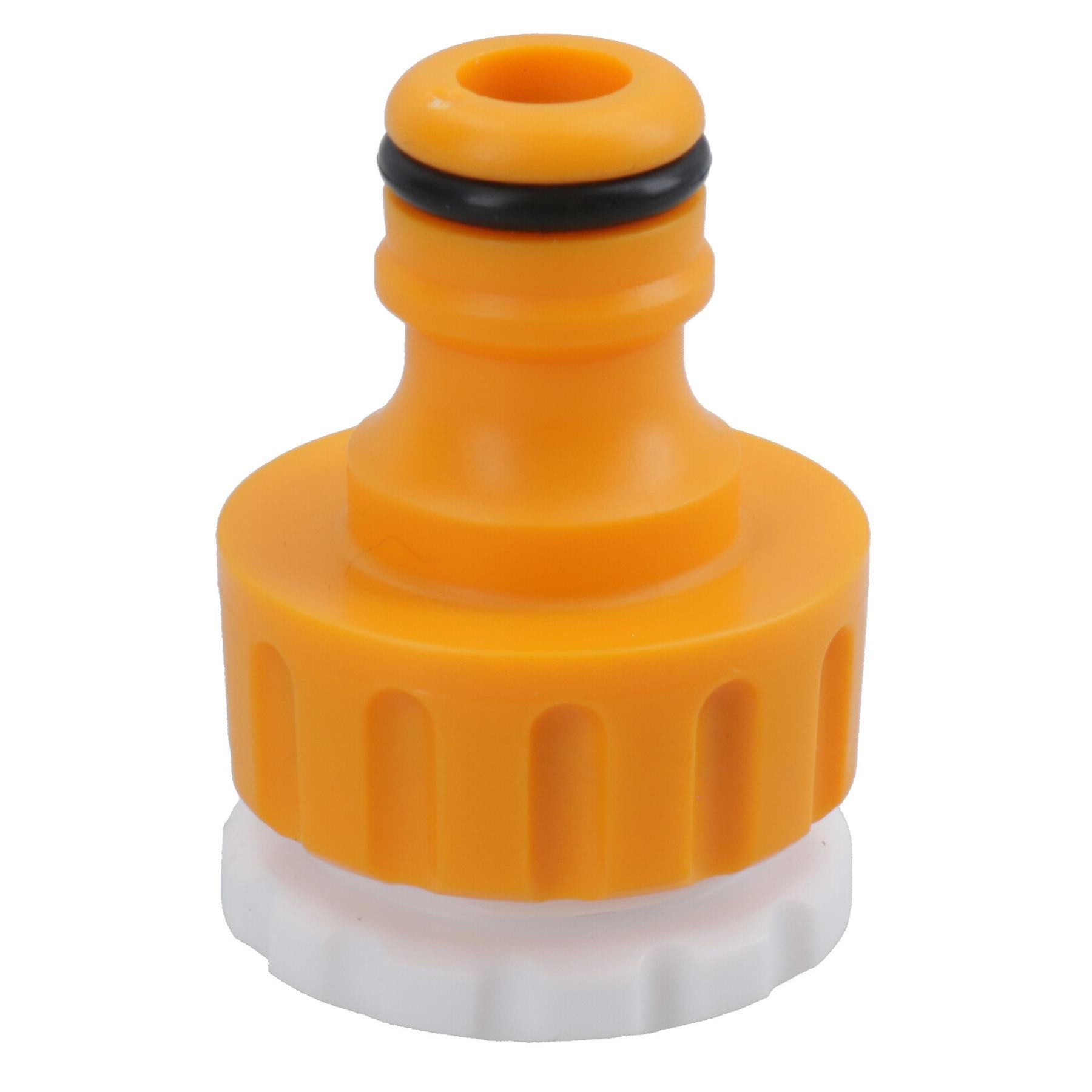 Outdoor Tap Garden Hose Connector 3/4in Thread + 1/2in Reducer Watering