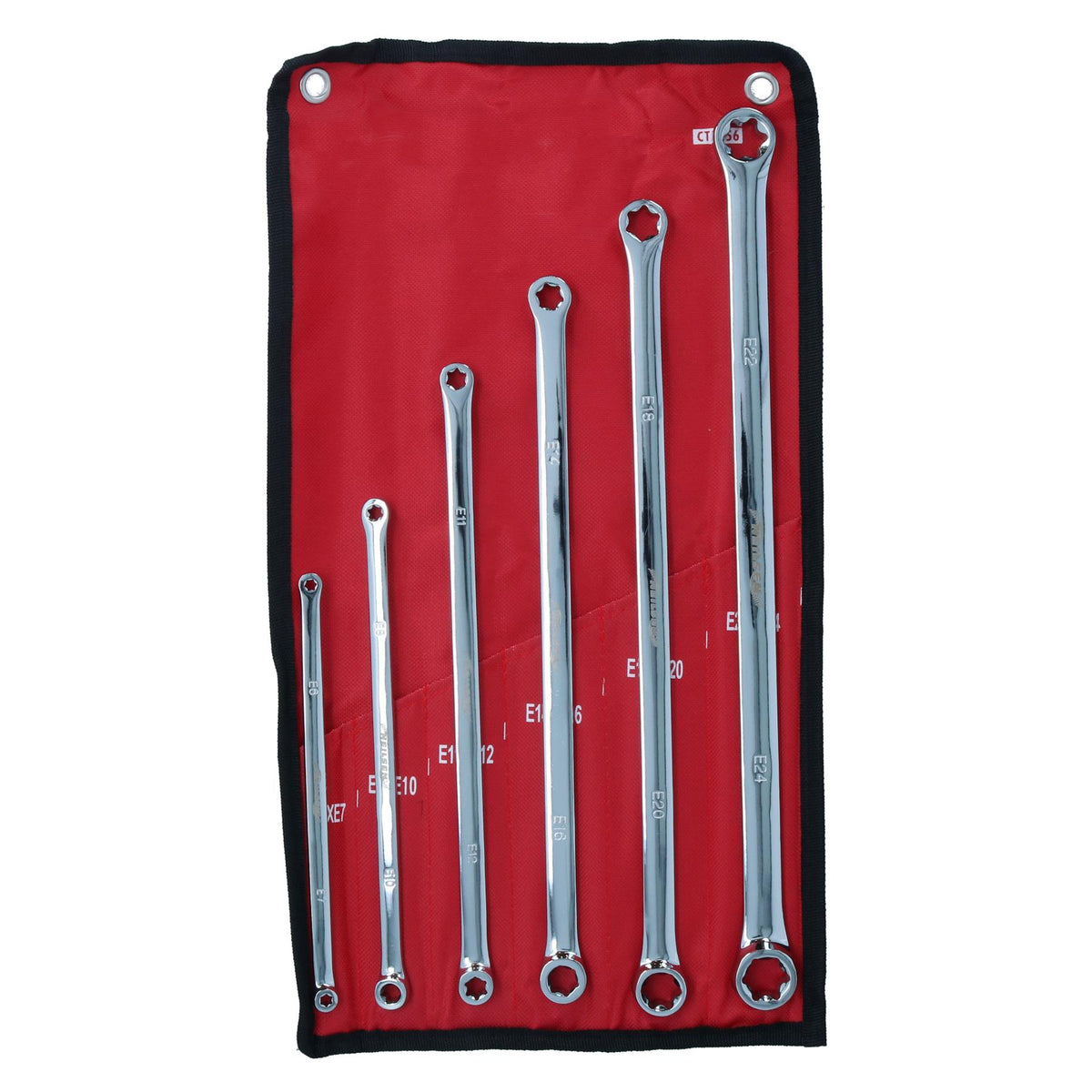 6pc Extra Long Torx Star Spanner Wrench Set Double Ended E6 – E24 12 Sizes