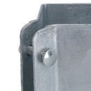 Fence Post Bolt Down Shoe Holder Support Clamp Galvanised 75 x 75mm