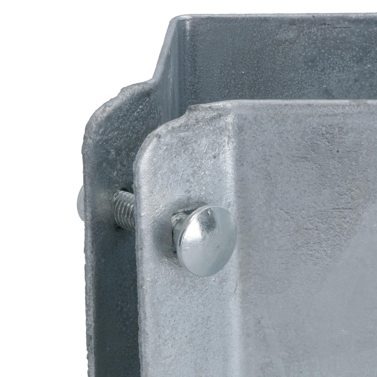 Fence Post Bolt Down Shoe Holder Support Clamp Galvanised 75 x 75mm