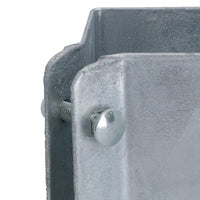 Fence Post Bolt Down Shoe Holder Support Clamp Galvanised 75 x 75mm
