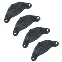 Furniture Door Pull Handle Cast Iron Cupboard Drawer Chest Shell Cup Clam