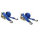 2 Trailer Car Recovery Trailer Ratchet Lashing Tie Down Strap 750kgs 30ft x 50mm