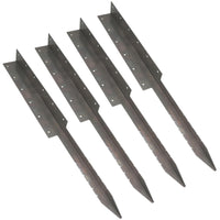 Garden Triple Sleeper Corner Support Stake Spike Stainless Steel 930mm