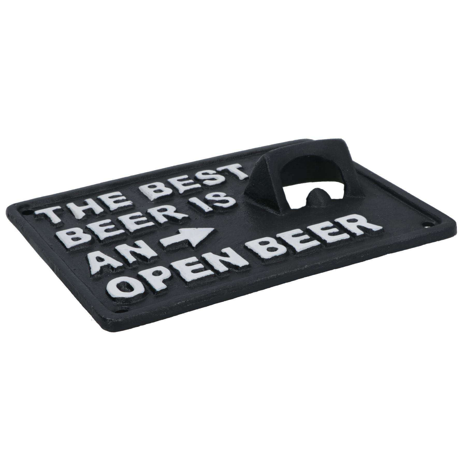 The Best Beer Bottle Opener Cast Iron Sign Gift Garage Shed Bar Man Cave Plaque