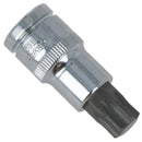 T60 Male Torx Bit Star Socket 1/2" Drive Standard Internal Chrome Vanadium Steel