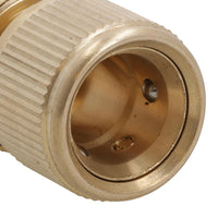Brass Hose End Connector For 1/2in Garden Pipe Quick Release For Taps / Sprayers