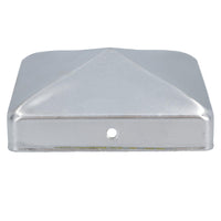 Metal Fence Post Caps for Fence Posts 75mm x 75mm Protector Cover Silver