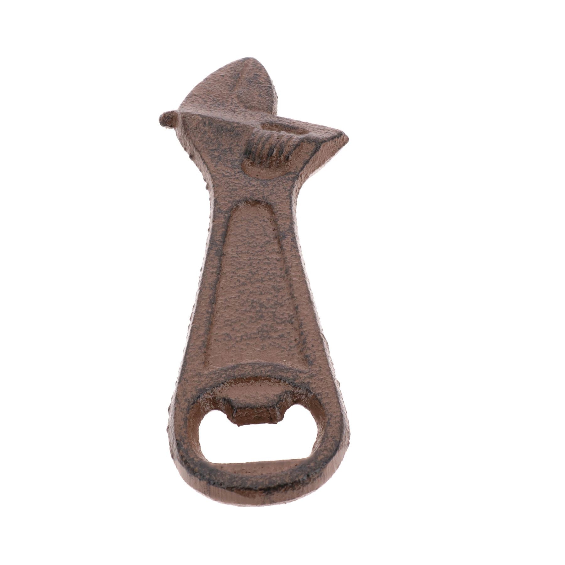 Cast Iron Rustic Adjustable Spanner Man Home Garden Bottle Opener 1.5x5x15cm