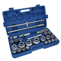 26pc 3/4" dr and 1" dr Shallow Socket Set 21mm - 65mm Metric Sizes Ratchet TE568