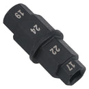 Motorrad/Fahrrad Vorderrad Spindel Adapter Werkzeug Sechskantschlüssel 17, 19, 22 und 24mm
