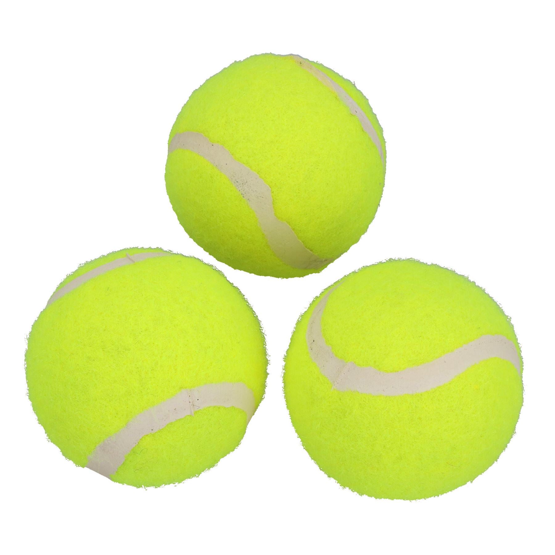 3PK Squeaky Tennis Balls Dog Play Time Chuck & Fetch Game Dog Gift Set