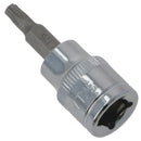 Douille étoile mâle Torx T25, entraînement 3/8", standard, interne, acier au chrome vanadium