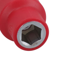 1/2in drive VDE Insulated Shallow Metric Socket 6 Sided Single Hex 1000 V