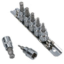 Metric Shallow Ball Ended Allen Hex Key Sockets 3/8in. Drive 3 – 10mm 7pc