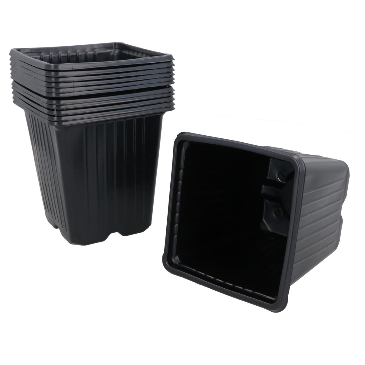 9cm Square Plant Flowers Seeds Seedling Plastic Pots Trays Containers