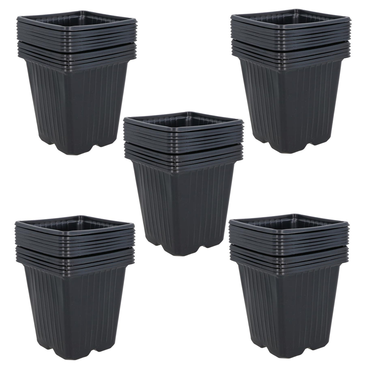 9cm Square Plant Flowers Seeds Seedling Plastic Pots Trays Containers