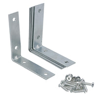 63.5mm (2.5in) Corner Brace Bracket Set L Shaped Mending Reinforcing Plate