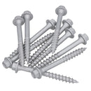 63mm Timber Sleeper Wood Screws For Railway Sleepers Hex Head Silver 150pc