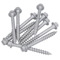 63mm Timber Sleeper Wood Screws For Railway Sleepers Hex Head Silver 150pc