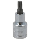 T40 Male Torx Bit Star Socket 1/2" Drive Standard Internal Chrome Vanadium Steel