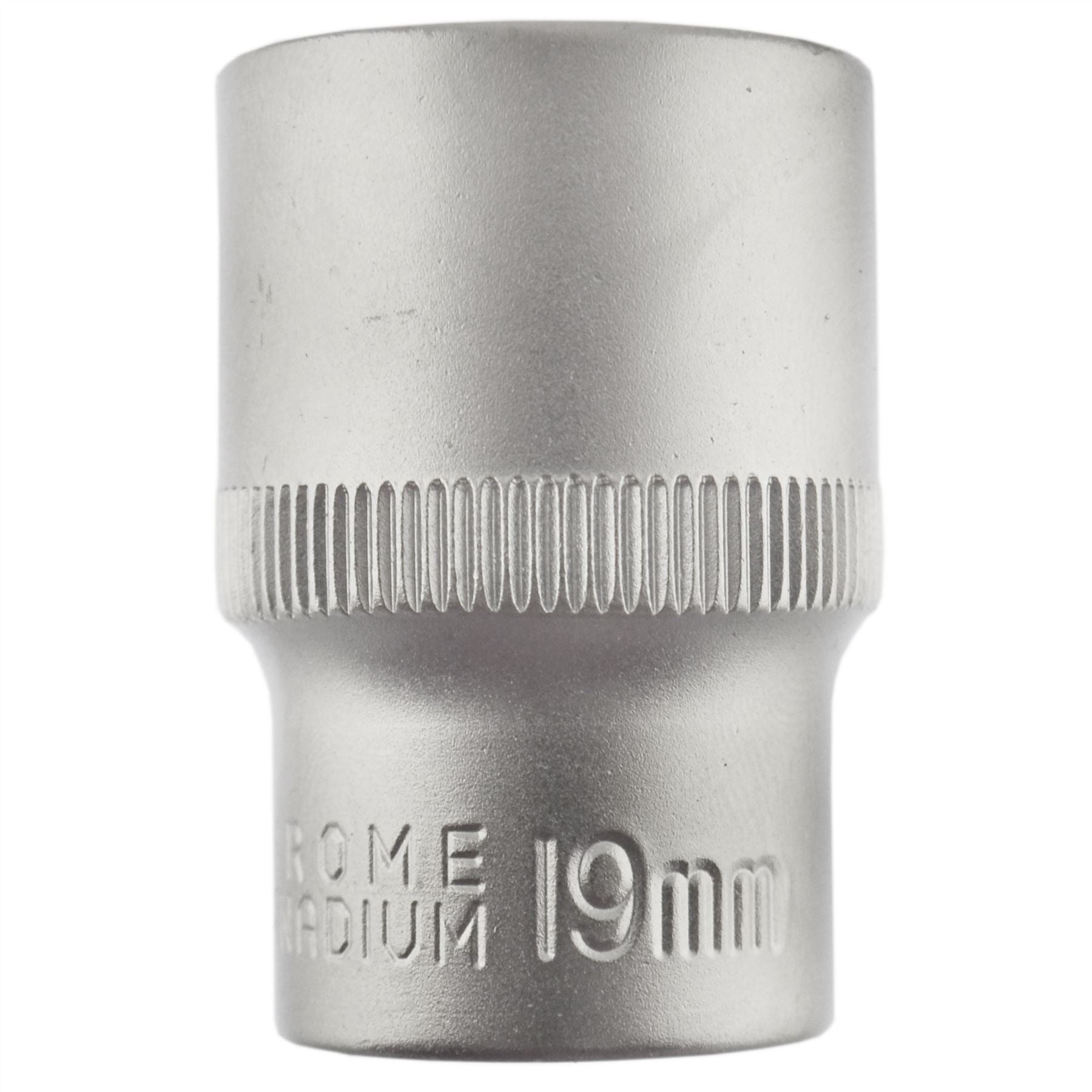 19mm 1/2" Dr Socket Super Lock Metric Shallow CRV Knurl Grip 6 Point TE797