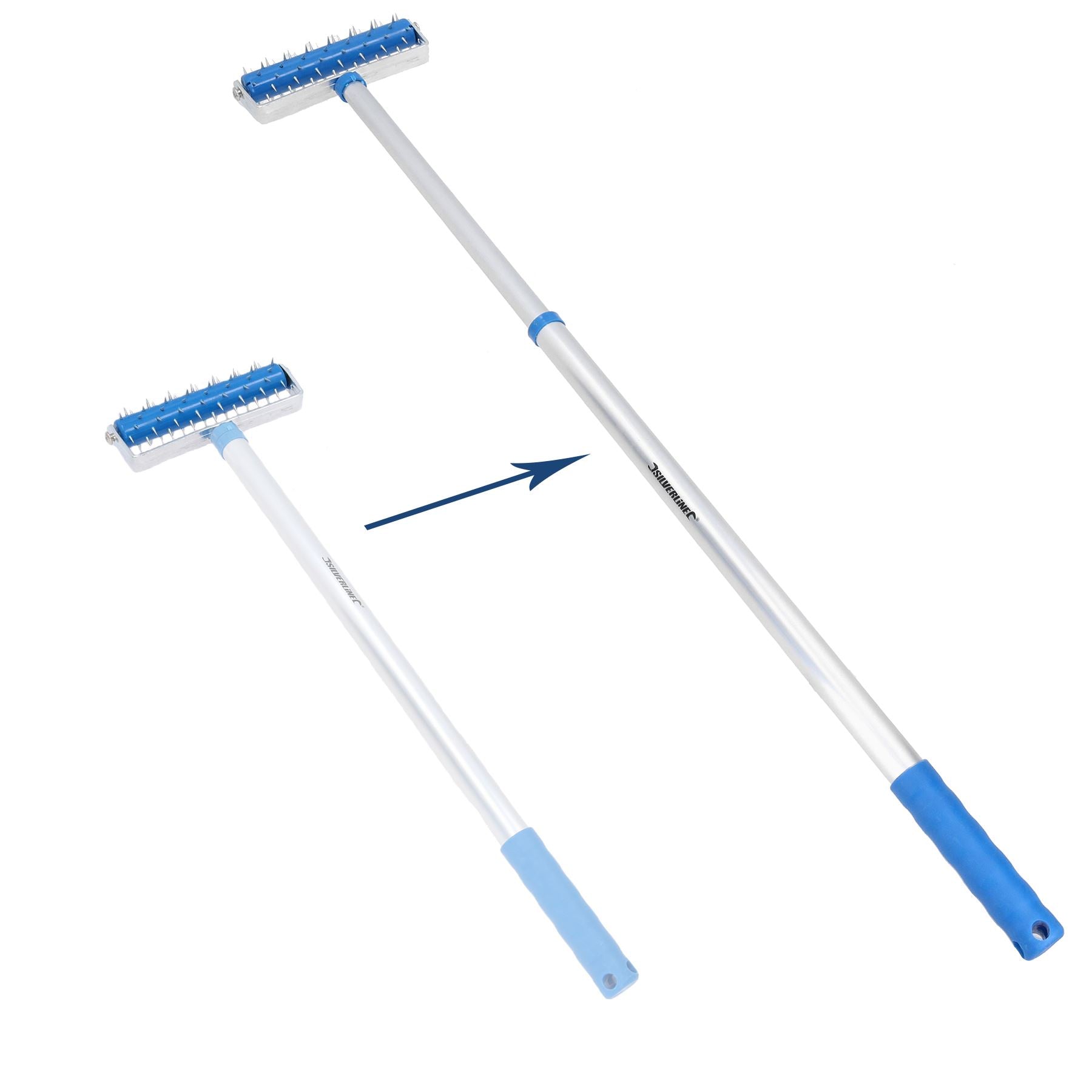 Rallonge de pointe pour perforateur à rouleau de papier peint extensible 580 mm – 1 000 mm